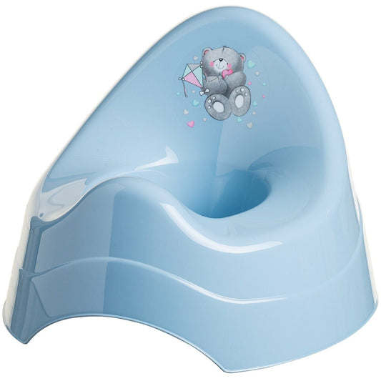 Baby Kids Toddler Plastic Potty Toilet Seat Trainer Training Seat Blue Bear