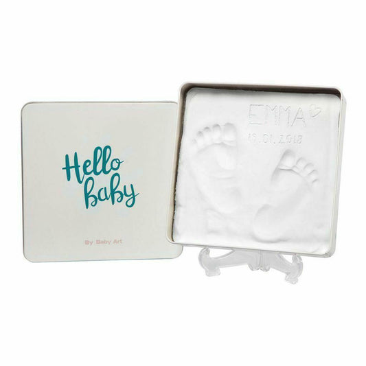 Baby Art Magic Box Square Elegant Gift Box Plaster Cast Foot Hand Kit