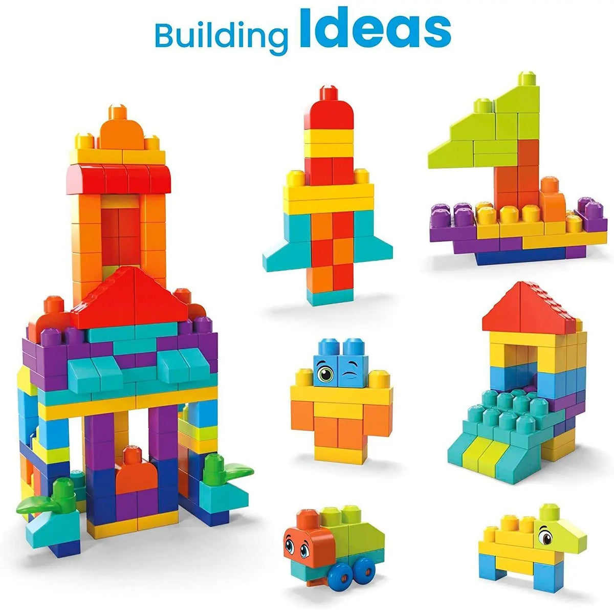 MEGA BLOKS Bigger Construction Building Bag Set 150 Blocks Toy Gift Deal For Any Occasion