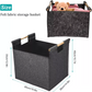 Carrier Bag Wood Holder Felt Storage Basket Fireplace Log Tote Outdoor Carrying