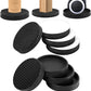 2.5'' Furniture Coasters & Felt Sliders Set, Non-Slip Pads for Hardwood Floors