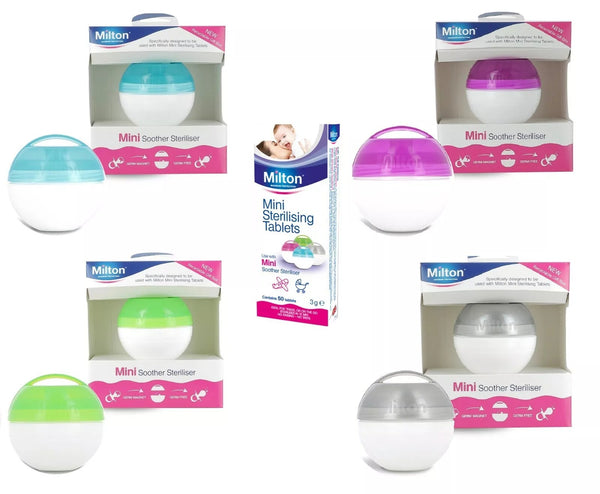 Milton Mini Portable Soother Pacifier Dummy Steriliser + 50 Tablets n/a