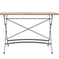 Sicily 4 Seater Teak and Wrought Iron Rectangular 120cm Garden Dining Set MINT Outdoor