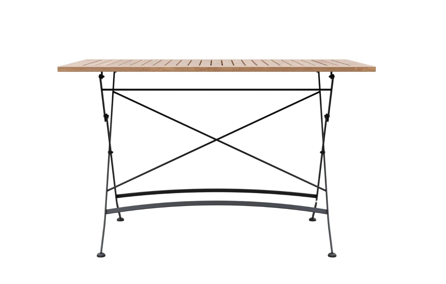 Sicily 4 Seater Teak and Wrought Iron Rectangular 120cm Garden Dining Set MINT Outdoor