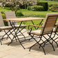 Sicily 4 Seater Teak and Wrought Iron Rectangular 120cm Garden Dining Set MINT Outdoor