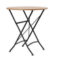 Sicily 2 Seater Teak and Wrought Iron Round 70cm Garden Dining Set MINT Outdoor