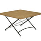 Sicily 8 Seater Teak and Wrought Iron Square 140cm Garden Dining Set MINT Outdoor