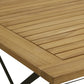 Sicily 4 Seater Teak and Wrought Iron Rectangular 120cm Garden Dining Set MINT Outdoor