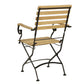 Sicily 4 Seater Teak and Wrought Iron Rectangular 120cm Garden Dining Set MINT Outdoor