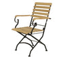 Sicily 4 Seater Teak and Wrought Iron Rectangular 120cm Garden Dining Set MINT Outdoor