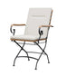 Sicily 4 Seater Teak and Wrought Iron Rectangular 120cm Garden Dining Set MINT Outdoor