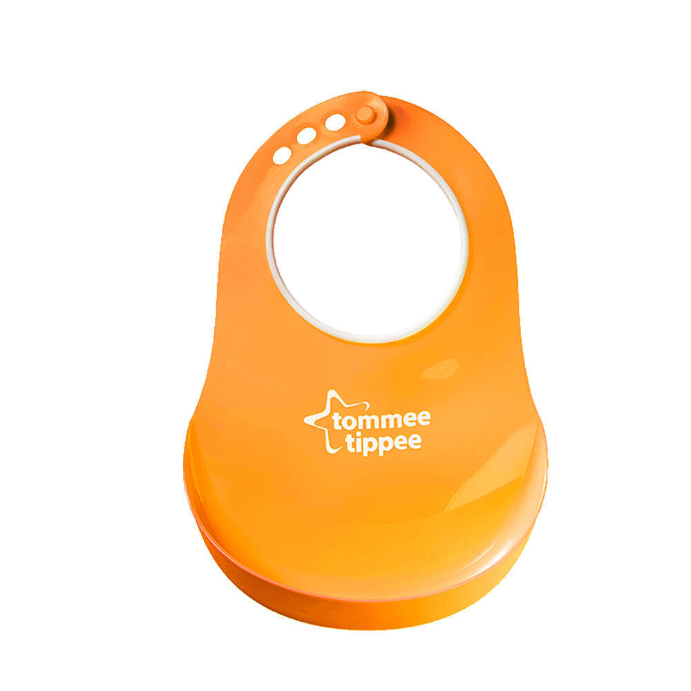 Tommee Tippee Baby Feeding Bib Comfi Neck Catch All Bibs Plastic Pelican