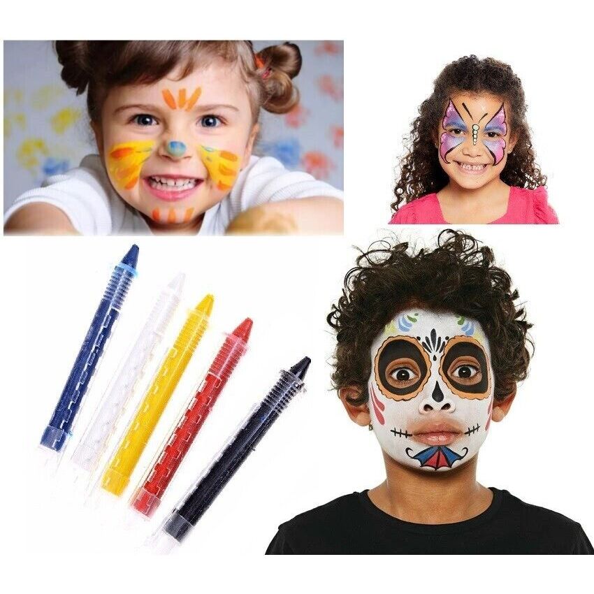 Face Paint Crayons Make Up Fancy Dress Pen Kids Creative Party Art Craft