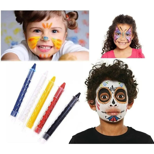 Face Paint Crayons Make Up Fancy Dress Pen Kids Creative Party Art Craft TALLON