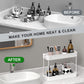 Set of 2 Under Sink 2 Tier Bath Organizer Storage Multi-purpose 40x13x31cm White