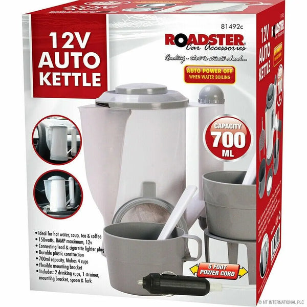 12V Car Travel Camping Kettle Cigarette Lighter Socket Tea Coffee Rapid Boil Deal For Any Occasion