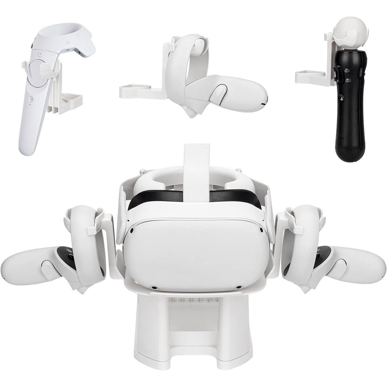 VR Stand Desk Bracket Kit for Oculus Quest 2 Headset & Controller Holder 5 in 1
