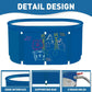 Portable Bathtub Freestanding Home Ice Bathroom Folding & Cover 51'' 130cm*65cm