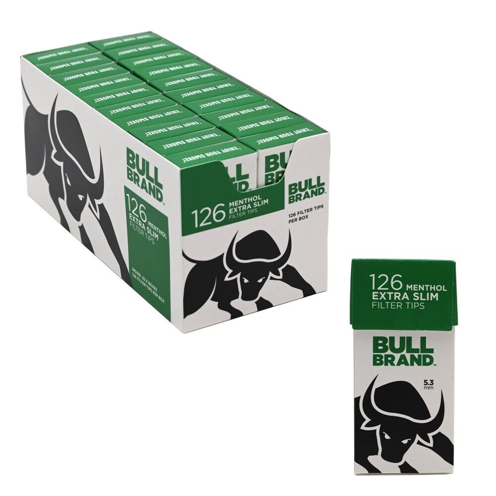 Bull Brand Menthol Filter Tips Extra Slim Cigarette 5.3mm Pre Cut
