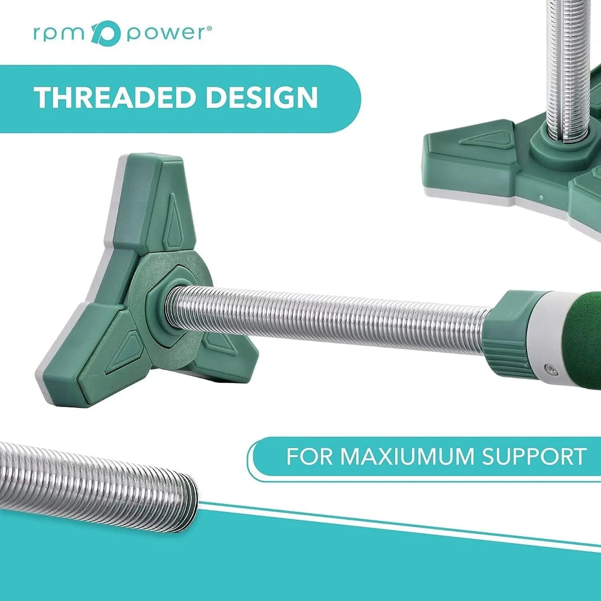 Green Adjustable Pull Up Bar Home Exerciser for Strengthening 65-90CM Unbranded