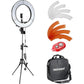 Neewer 12-inch Inner/14-inch Outer LED Ring Light and Light Stand 36W 5500K Kit Unbranded