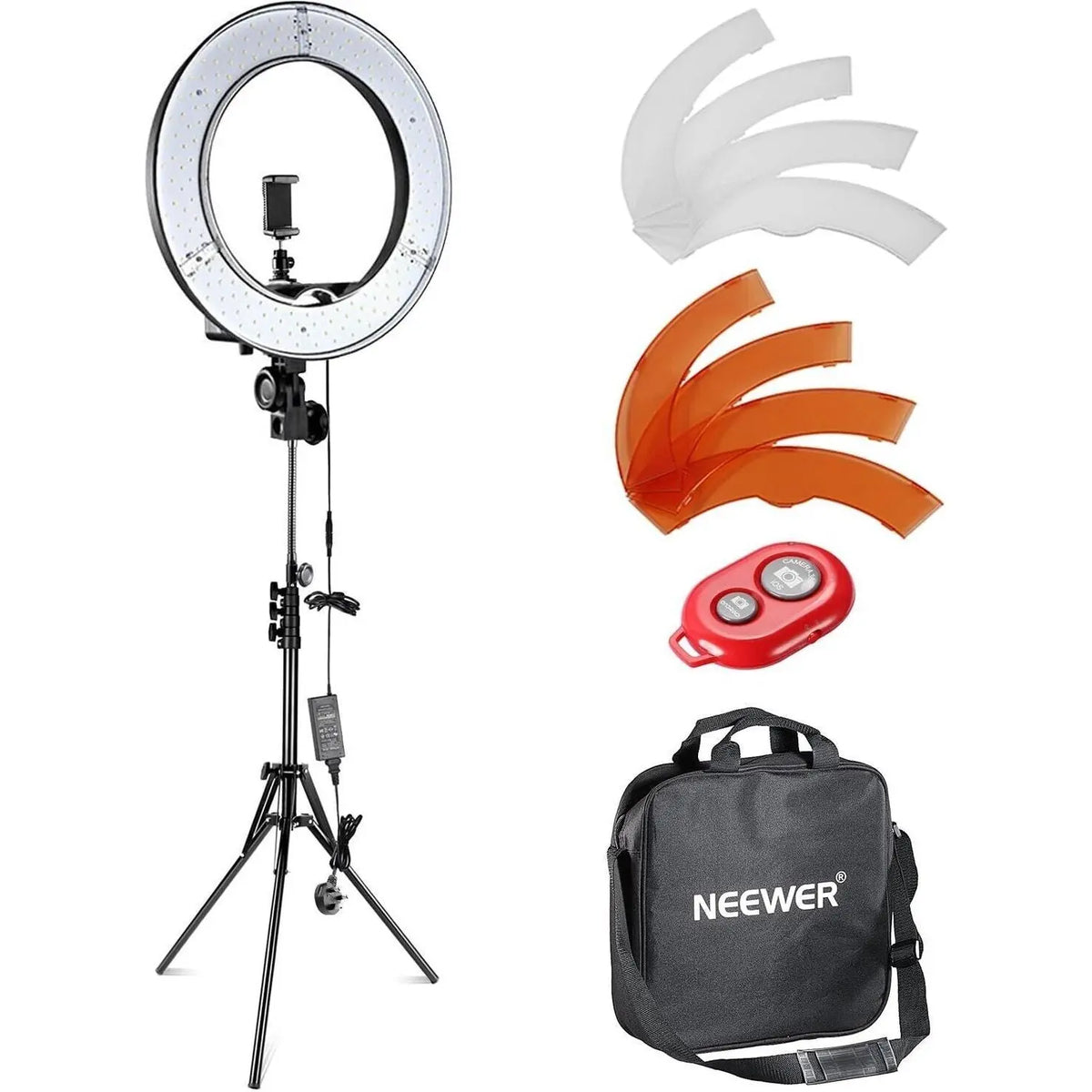 Neewer 12-inch Inner/14-inch Outer LED Ring Light and Light Stand 36W 5500K Kit Unbranded