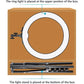 Neewer 12-inch Inner/14-inch Outer LED Ring Light and Light Stand 36W 5500K Kit Unbranded