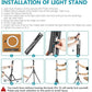 Neewer 12-inch Inner/14-inch Outer LED Ring Light and Light Stand 36W 5500K Kit Unbranded