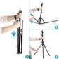 Neewer 12-inch Inner/14-inch Outer LED Ring Light and Light Stand 36W 5500K Kit Unbranded