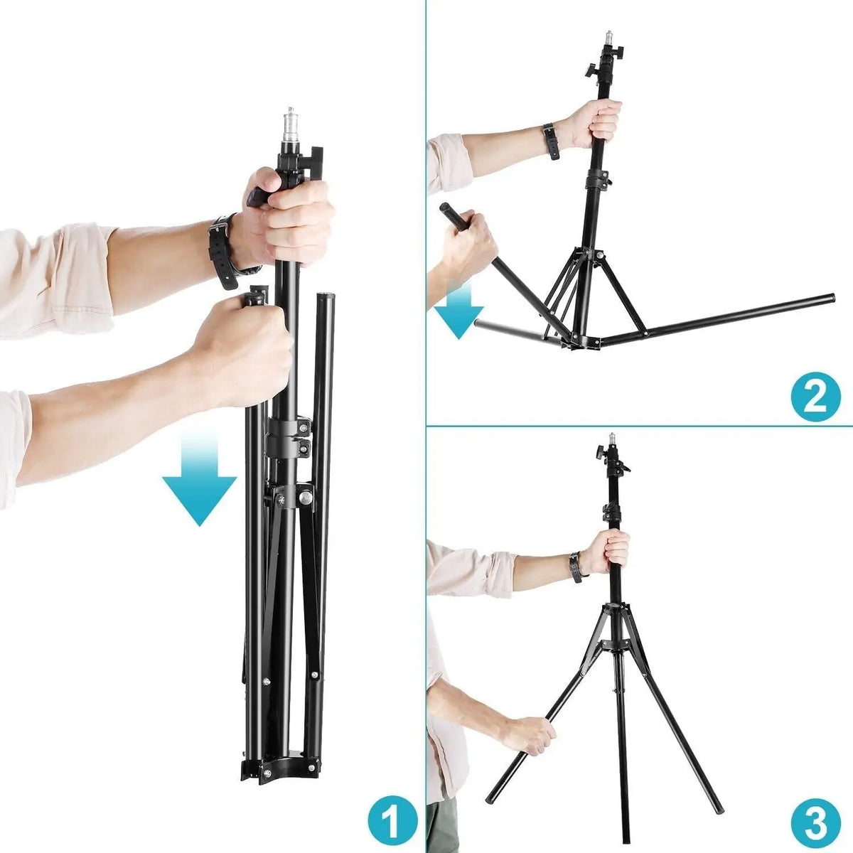 Neewer 12-inch Inner/14-inch Outer LED Ring Light and Light Stand 36W 5500K Kit Unbranded