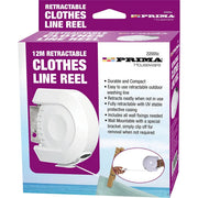 Retractable Clothes Reel Washing Line Wall Mounted Outdoor Drying 12m Deal For Any Occasion