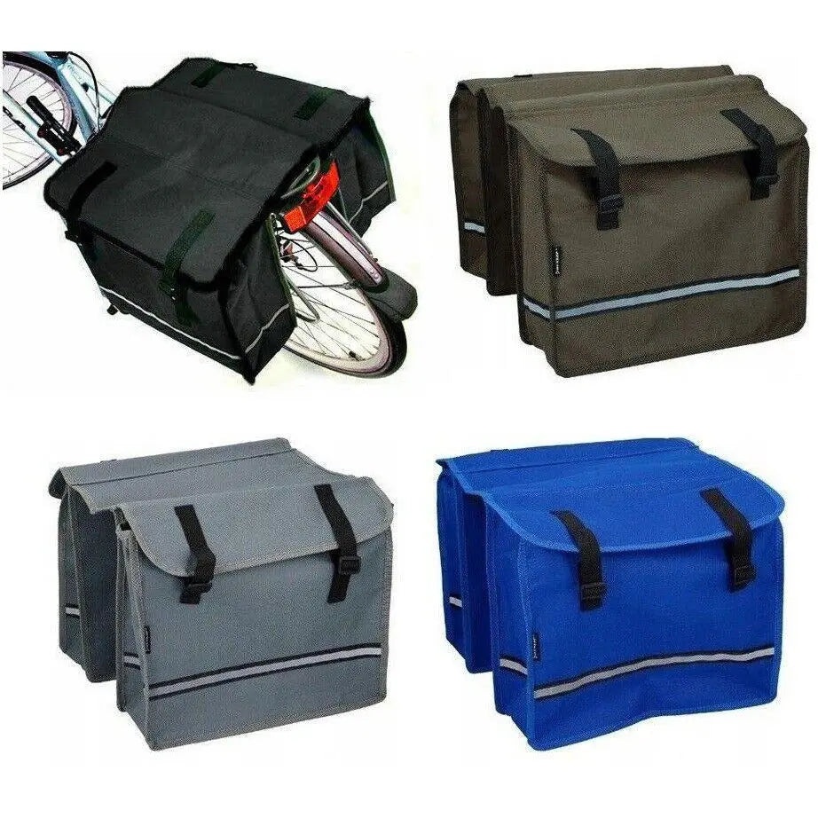 26 Ltr Bicycle Double Bag Carrier Pannier Rear Rack Trunk Cycling Bike Deal For Any Occasion