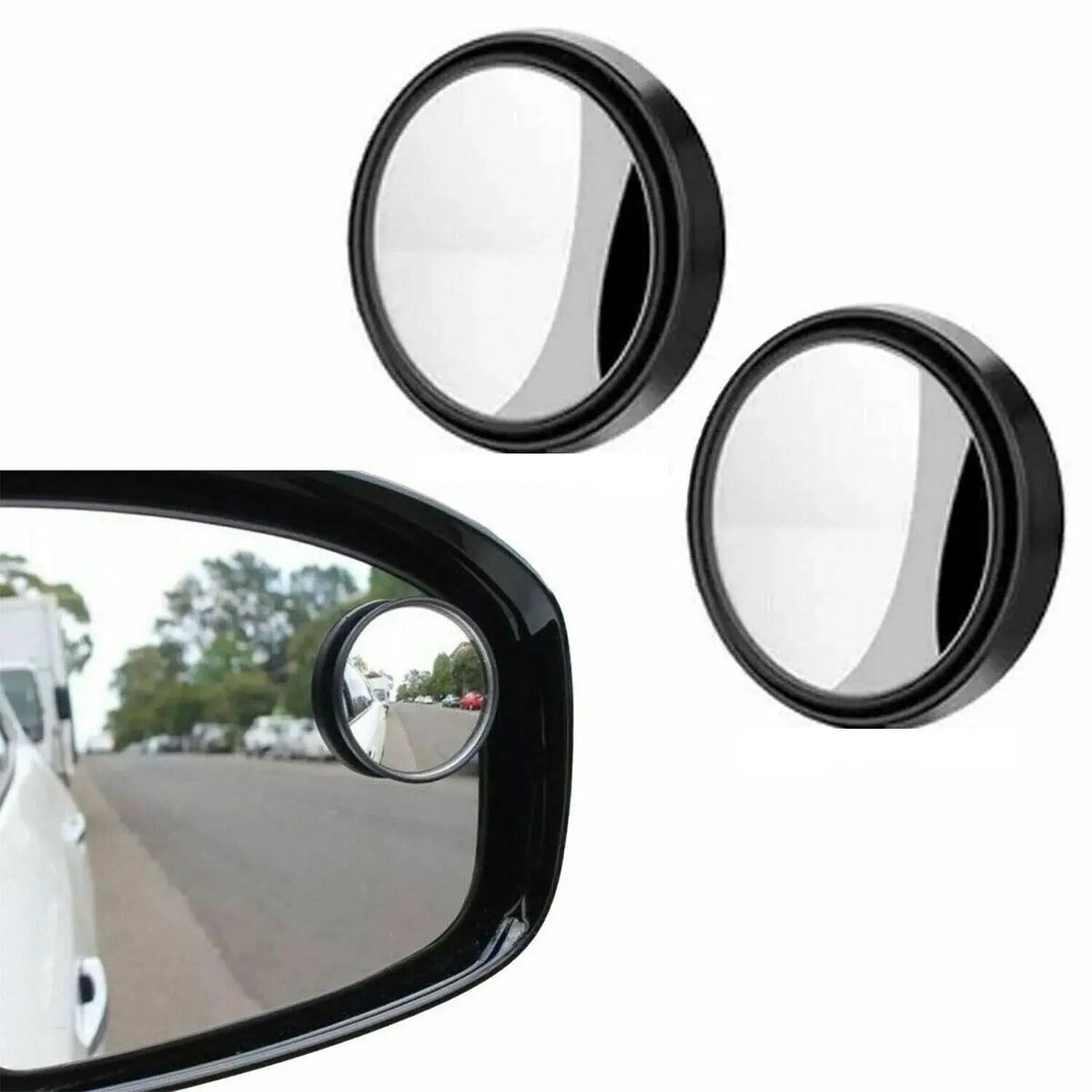 2x Blind Spot Mirror Glass Car Van Bikes Reversing Towing Driving Self Adhesive Deal For Any Occasion