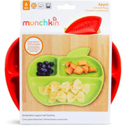 Munchkin Baby Feeding Dishes Food Weaning Lil Apple Plates 3Pk Deal For Any Occasion