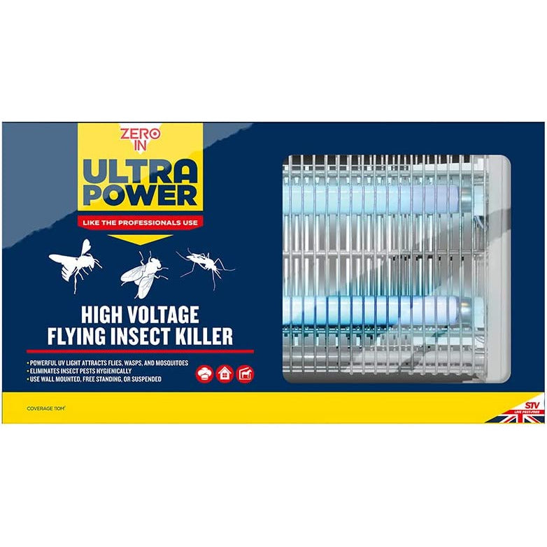 Flying Insect Killer Electric Bug Zapper Zero In Ultra Power High Voltage