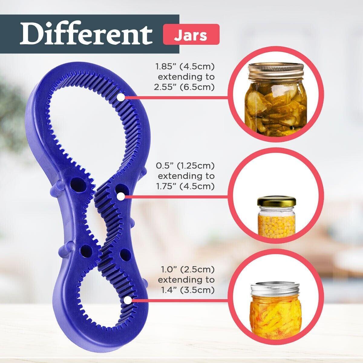 Jar Opener Cap Lid Multi Purpose Easy Grip Twist Tool Kitchen Bottle