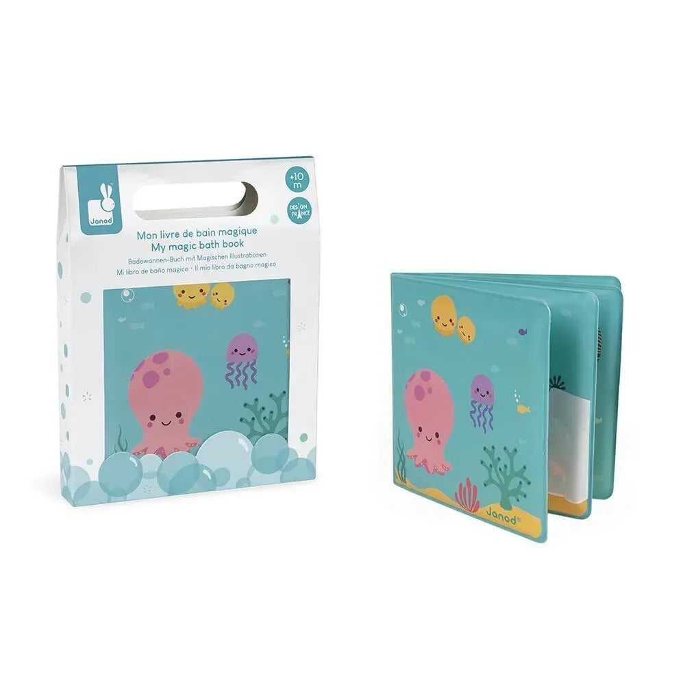 Janod My Magic Bath Book Baby's Bath Time Fun Activity Animal Book Toy Deal For Any Occasion