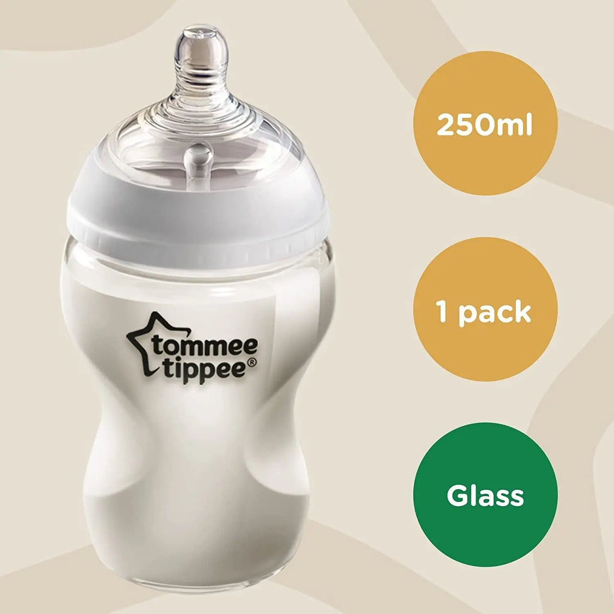 Tommee Tippee Baby Milk Feeding Bottle Glass 250ml 0m+ Deal For Any Occasion