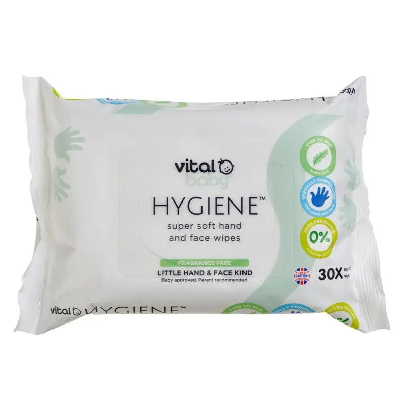 Vital Baby Hygiene Super Soft Hand & Face Wipes Fragrance Free Deal For Any Occasion