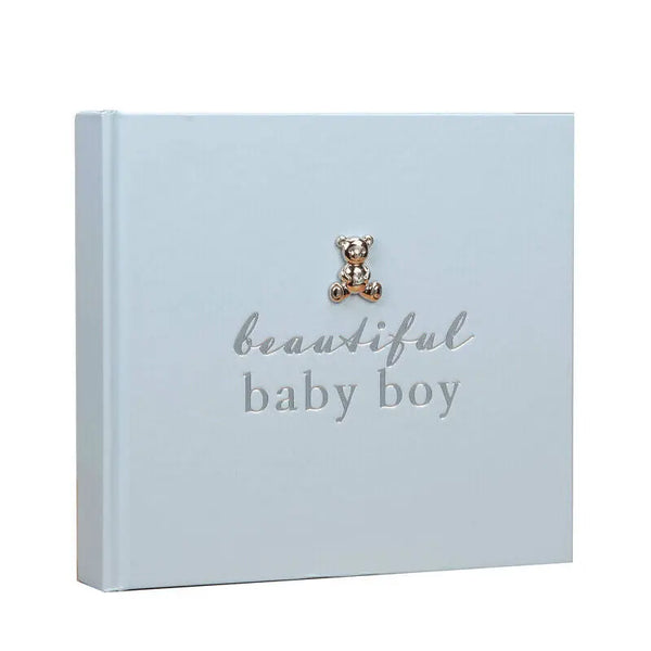 Baby 50 6'x4' Photo Album with Teddy Attachment Beautiful Baby Boy Deal For Any Occasion