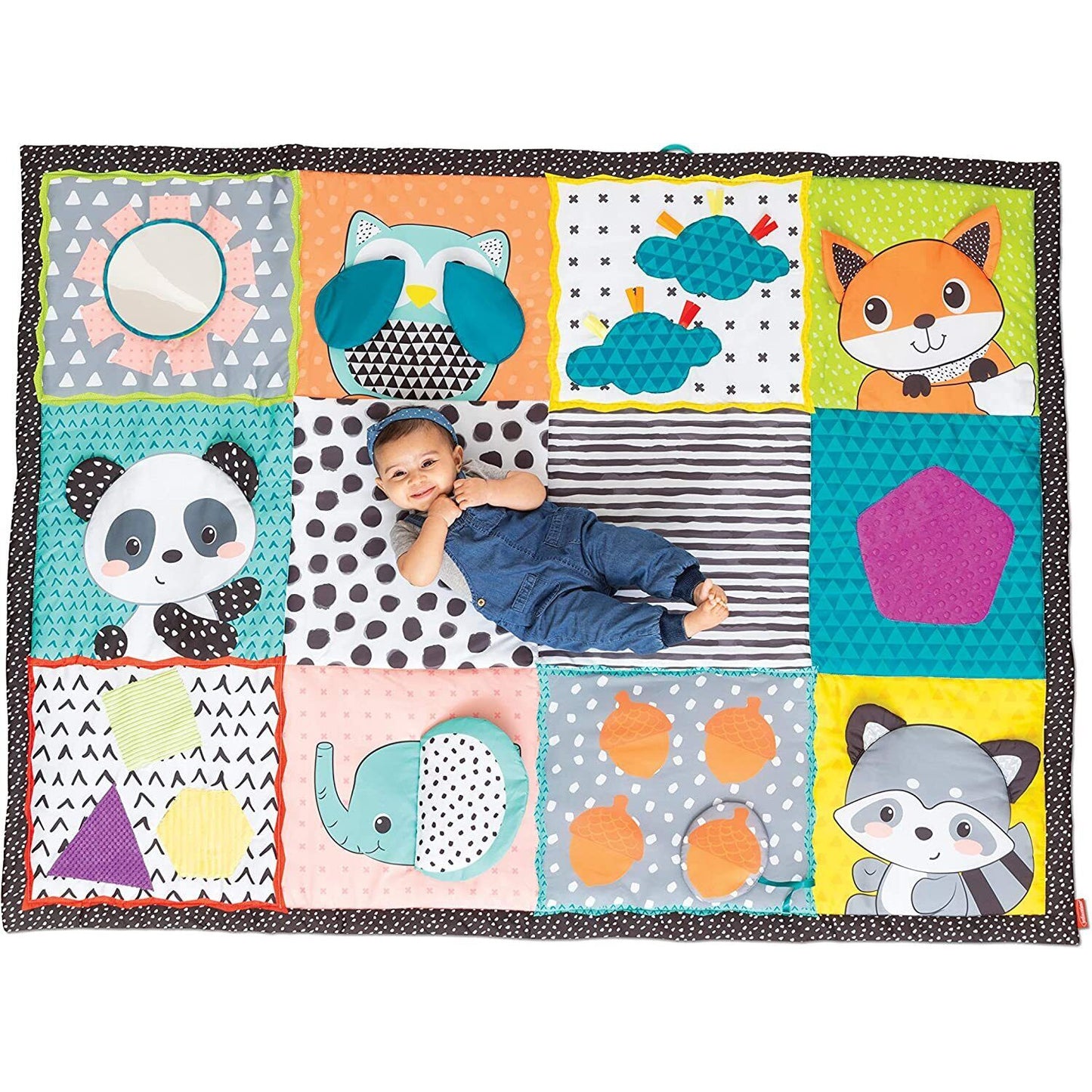 Infantino Play Fold & Go Giant Discovery Mat Tummy Time Friend Fun Toy 0m+