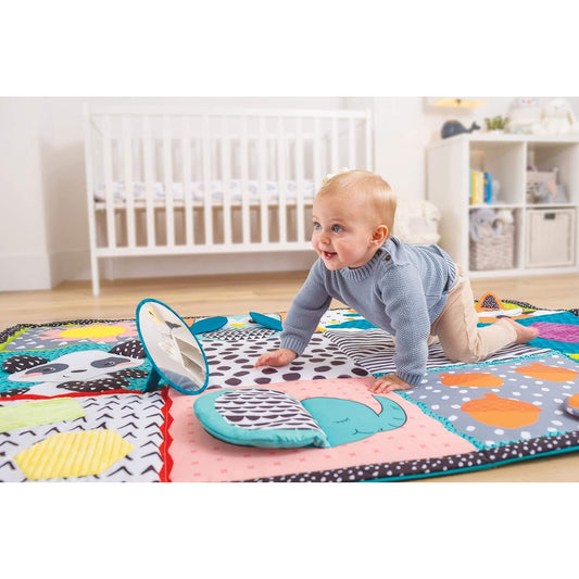 Infantino Play Fold & Go Giant Discovery Mat Tummy Time Friend Fun Toy 0m+