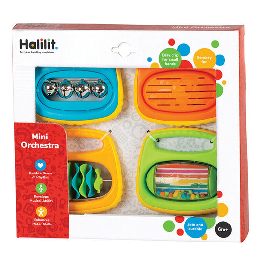 Halilit Baby Musical Instrument Band Gift Set Drum Mini Orchestra 6m+