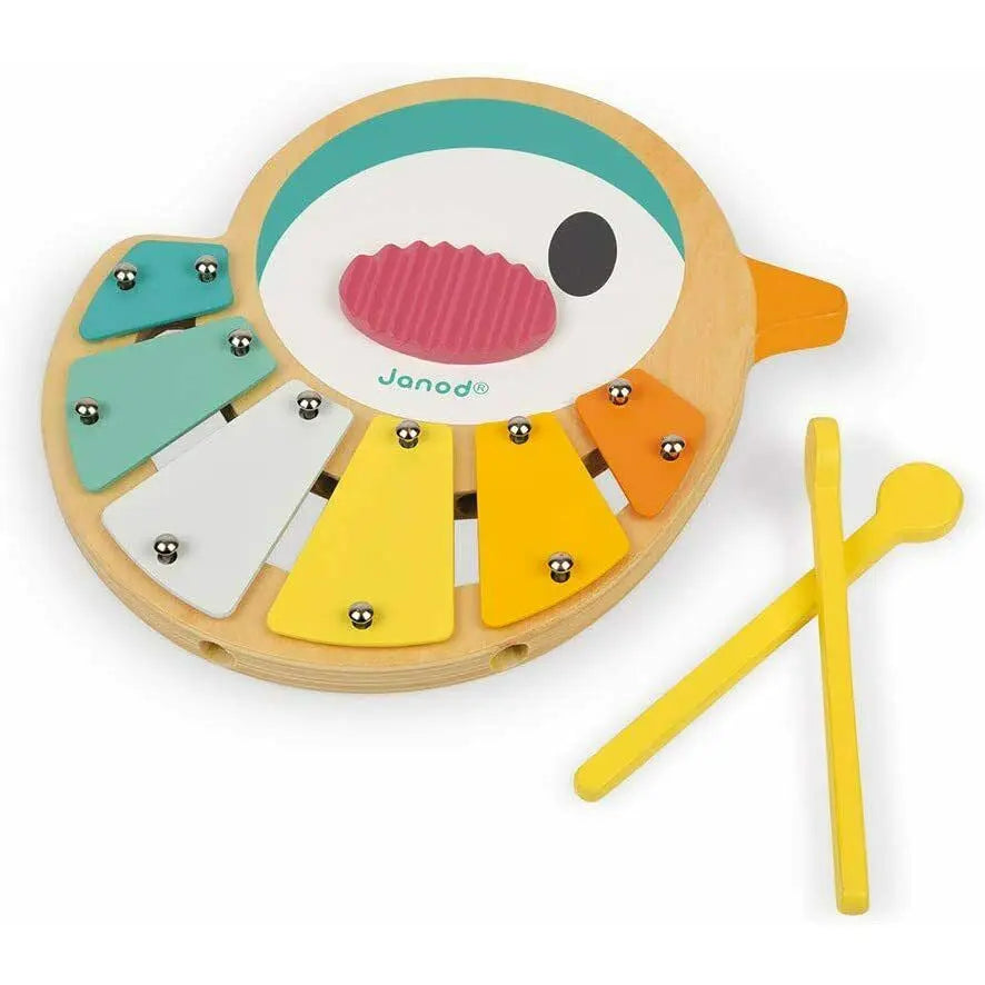 Janod Baby Pure Bird Xylo Wooden Imitation Toy Musical Early Learning Toy Xyloph Deal For Any Occasion