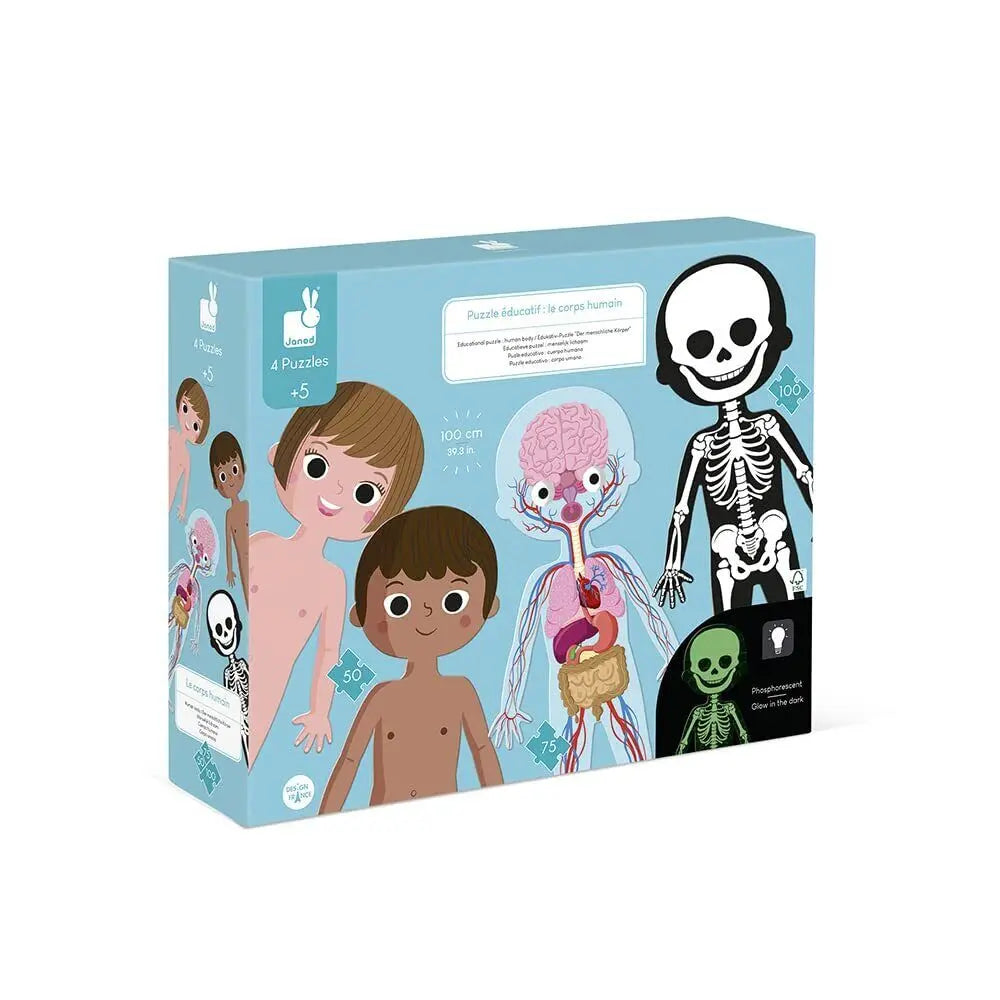 Janod Educational Puzzle Human Body Kid's Attaractive Game Creative Toy Deal For Any Occasion