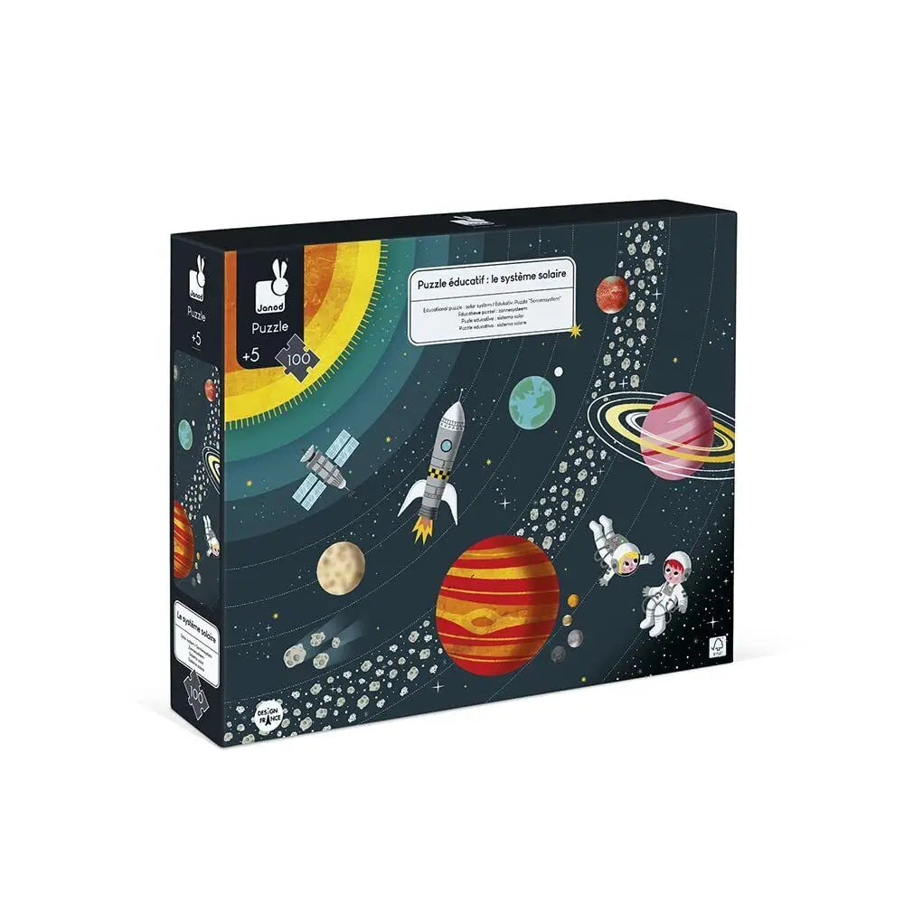 Janod Educational Puzzle Solar System Kid's Attaractive Game Creative Toy Deal For Any Occasion