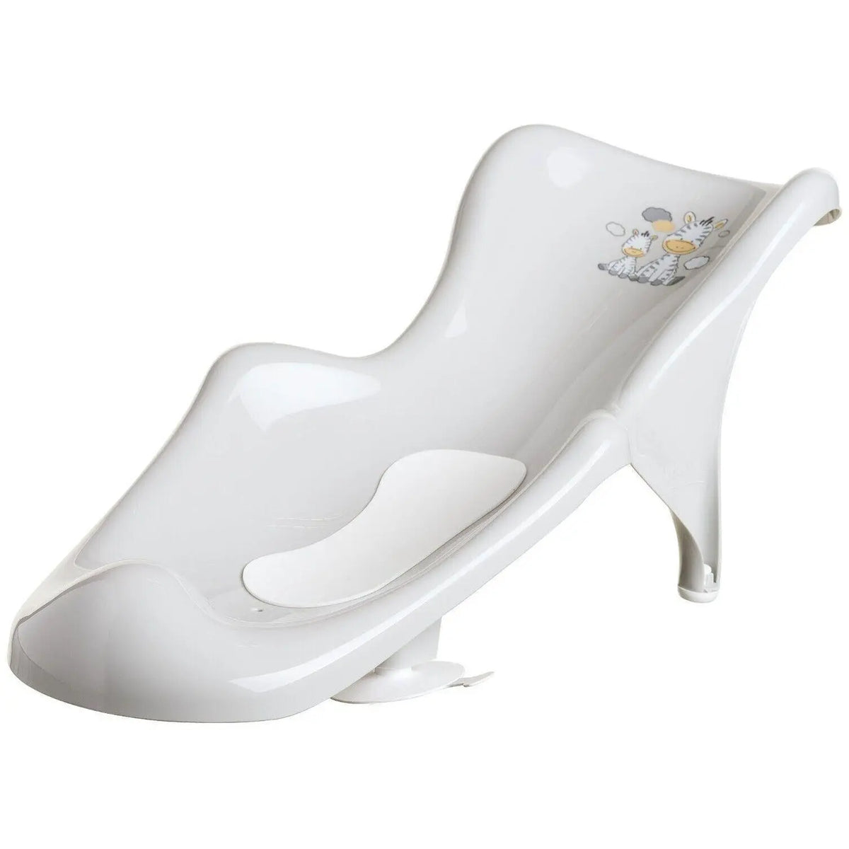 Baby Infant Newborn Toddler Bath Tub Safety Seat Support Chair Zebra Grey + Mat Deal For Any Occasion