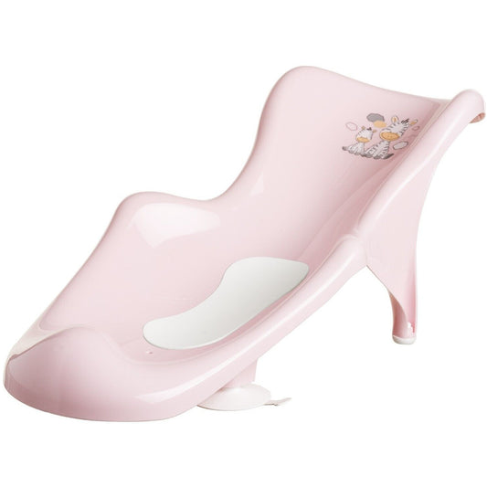 Baby Infant Newborn Toddler Bath Tub Safety Seat Support Chair Zebra Pink + Mat