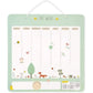 Janod Wooden Educational Planner Toy 45 x 45 cm-88 Magnets Learning English 3y+ Deal For Any Occasion