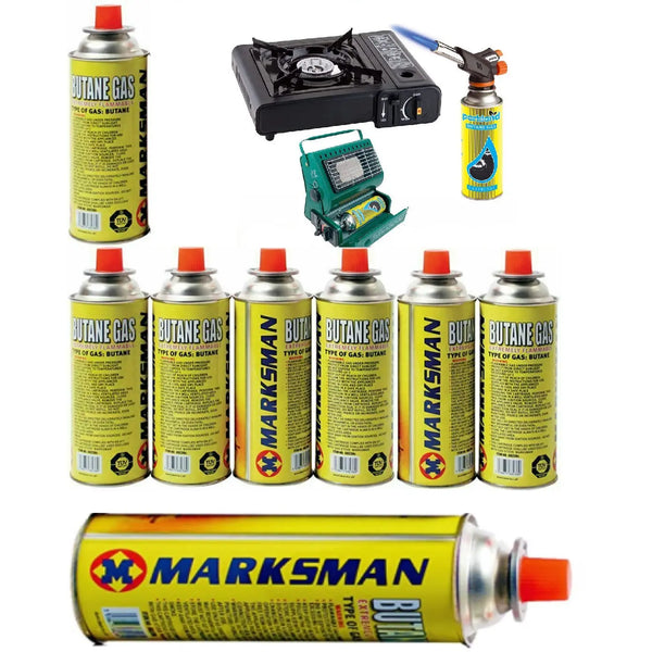 Marksman Butane Gas Stoves Canisters Bottles Camping Cookers Grill Weed Wand Deal For Any Occasion